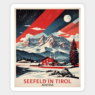 Seefeld in Tirol Austria Vintage Travel Retro Tourism Magnet